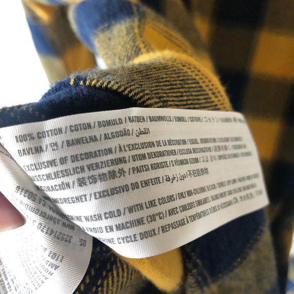 Hollister plaid button down shirt sz medium - Picture 4 of 5